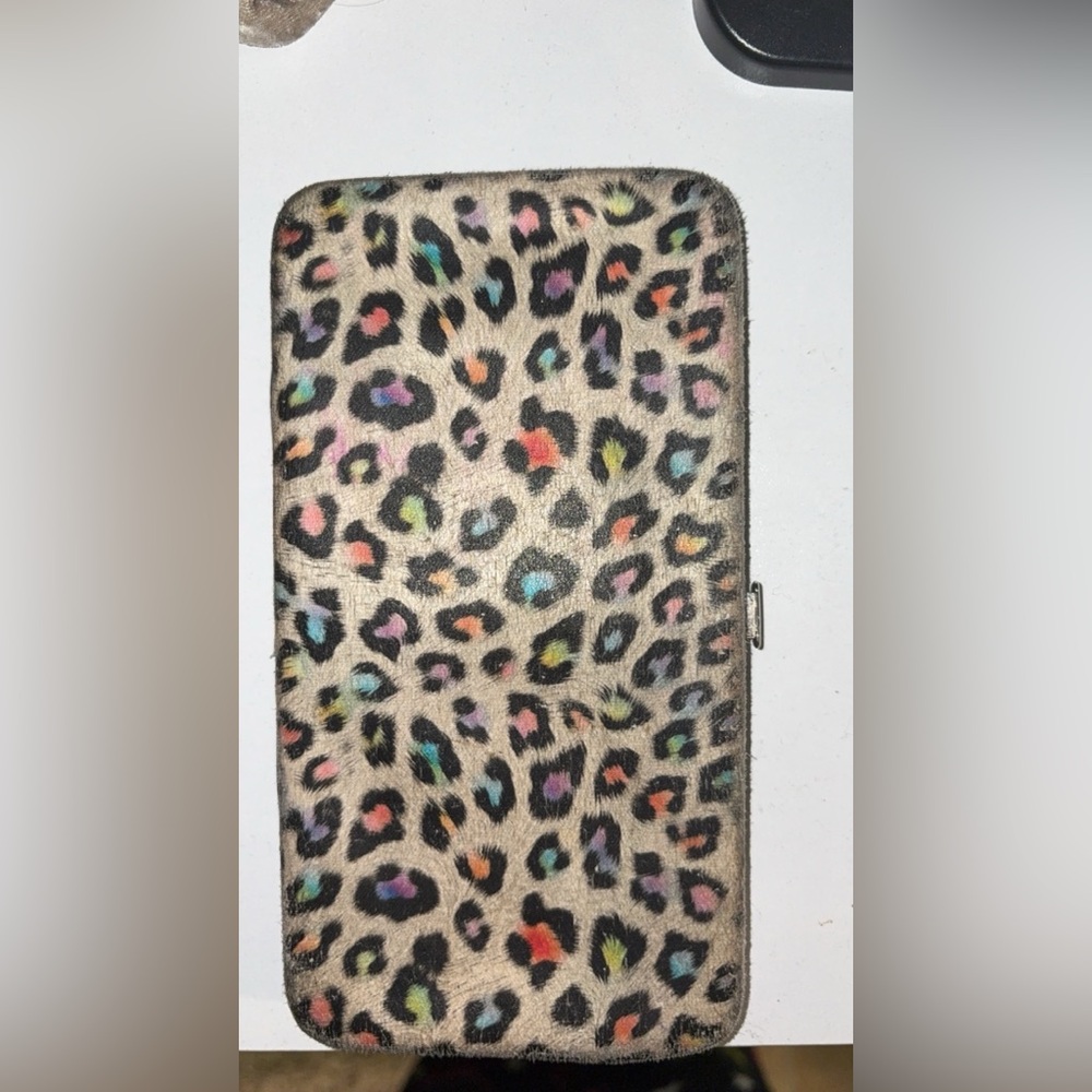 90’s Multicolour Ombre Cheetah/Leopard Print Wallet